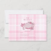 Cartons Réponse Retro Coquette Pink Bow Graduation (Devant)