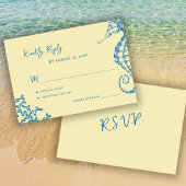 Cartons Réponse Retro whimsical script beach destination wedding