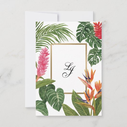 Cartons Réponse Rêve Tropical (Dos)