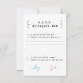 Cartons Réponse Révélation de genre (Dos)