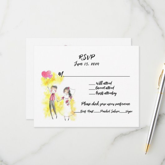 Cartons Réponse Rien de sophistiqué, juste de l'amour et un bar ou (Devant/Arrière en situation)