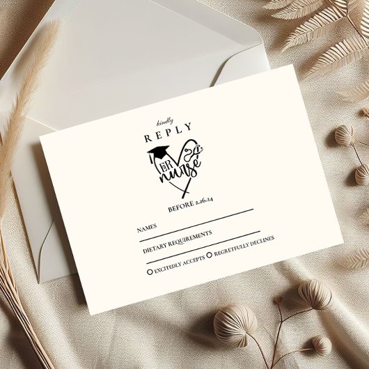 Cartons Réponse RN Nurse Graduation Party