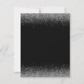 Cartons Réponse Robe Black & Silver Agate & Black Sweet 16 (Dos)