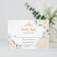Robe de Champagne Florale blanche en ivoire Quince