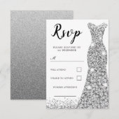 Cartons Réponse Robe étincelante Diamond Toutes les occasions Anni (Devant / Derrière)