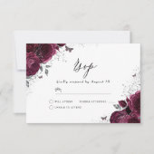 Cartons Réponse Robe Rose Burgundy Silver Sparkle (Devant)