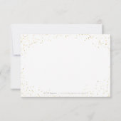 Cartons Réponse Robe rose or Parties scintillant élégante étincell (Dos)