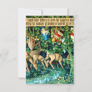 Cartons Réponse Roi médiéval Arthur William Morris