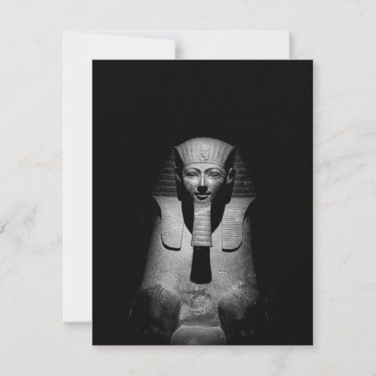 Cartons Réponse Roi pharaon noir et blanc (Devant)
