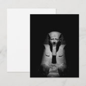 Cartons Réponse Roi pharaon noir et blanc (Devant / Derrière)