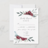 Cartons Réponse Romance floral (Devant)