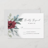 Cartons Réponse Romance Florale (Devant / Derrière)