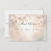 Cartons Réponse Romantic Blush Cherry Blossom Wedding (Dos)