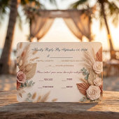 Cartons Réponse Romantic Blush Sage Wedding