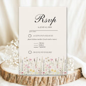 Cartons Réponse Romantic Boho Wedding with Wildflowers