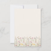 Cartons Réponse Romantic Boho Wedding with Wildflowers (Dos)