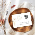 Cartons Réponse Romantic Gold Blush Mariage site Web QR Code<br><div class="desc">Un design fleur sauvage romantique et fantaisiste avec des touches et des bouffées d'or et des fleurs pressées rousses fait de ce design mariage un must pour votre site mariage cartes RSVP. Customisez facilement vos renseignements personnels pour en faire les vôtres.</div>