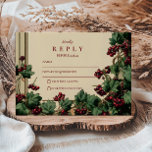 Cartons Réponse Romantic Ivy et Berry Mariage<br><div class="desc">Apportez une élégance intemporelle à votre grand jour avec ce design romantique de lierre et de mariage de baies. Des feuilles de lierre vert profond et des grappes de baies rouges riches encadrent vos détails dans un style botanique vintage qui se sent à la fois classique et enchanteur. Parfait pour...</div>