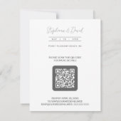 Cartons Réponse Romantic Minimal Wedding Yellow & Lavender Wreath (Dos)