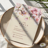 Cartons Réponse Romantic Spring Blossom Wedding