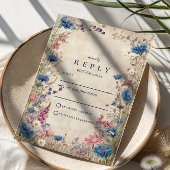 Cartons Réponse Romantic Spring Wildflower Wedding