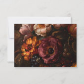 Cartons Réponse Romantique Baroque Floral Peinture Mariage (Dos)