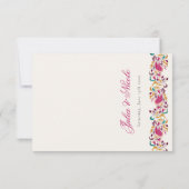 Cartons Réponse Romantique classique Pearl Swan Mariage de cadre f (Dos)