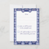 Cartons Réponse Rosace bleue (Dos)