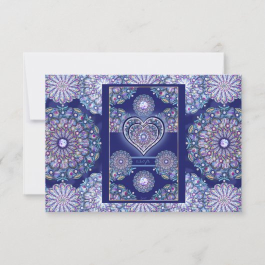 Cartons Réponse Rosace bleue (Devant)