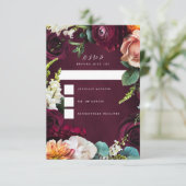 Cartons Réponse Rose de Bourgogne Ranunculus Mariage (Debout devant)