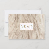 Cartons Réponse Rose d'or Monstera Palm Tropical Oasis Mariage (Dos)