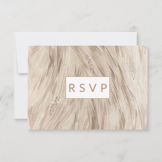 Cartons Réponse Rose d'or Monstera Palm Tropical Oasis Mariage (Dos)