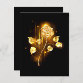 Cartons Réponse Rose d'or ( rose d'or ) (Devant / Derrière)