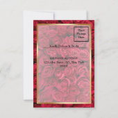 Cartons Réponse Rose Floral musulman mariage musulman (Dos)