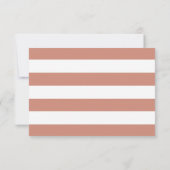 Cartons Réponse Rose Gold Elegant Calligraphie Mariage Détails Car (Dos)