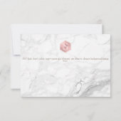 Cartons Réponse Rose Gold Honeycomb Bat mitzvah Célébration ✡ (Dos)