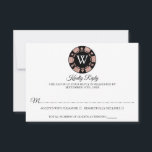 Cartons Réponse Rose Gold Monogram Poker Chip Casino Mariage<br><div class="desc">Célébrez dans le style avec ces cartes de réponse mariage à thème casino tendance. Le design est facile à personnaliser avec votre propre libellé et votre famille et vos amis seront ravis quand ils recevront ces fabuleux RSVP mariages.</div>