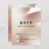 Cartons Réponse Rose Gold, Parties scintillant élégante 3,5 pouces (Devant / Derrière)