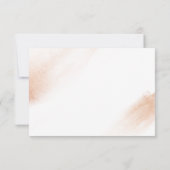 Cartons Réponse *~* Rose moderne Gold Mariage Abstrait Inviter RSV (Dos)