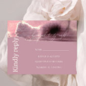 Cartons Réponse Rose moderne, simple, Mauve Dusty