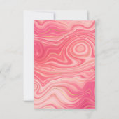 Cartons Réponse Rose Quartz et Blush Strata Agate Mariage en pierr (Dos)