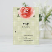 Cartons Réponse Rose Rouge Florale (Debout devant)