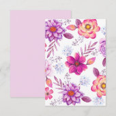 Cartons Réponse rose violette (Devant / Derrière)