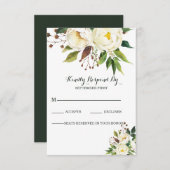 Cartons Réponse Roses blanches (Devant / Derrière)