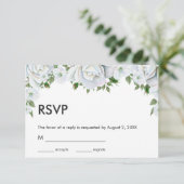 Cartons Réponse Roses Blanches Et Bufs (Debout devant)