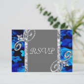 Cartons Réponse Roses Bleus brillants et Mariage Diamants CST2 (Debout devant)