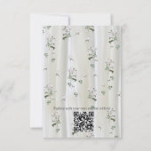 Cartons Réponse Roses d'aquarelle blanche peints sur la soie de ch (Dos)