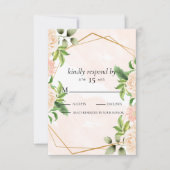 Cartons Réponse Roses roses sur cadre (Devant)