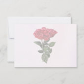 Cartons Réponse Roses Rouges et Feuilles (Dos)