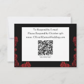 Cartons Réponse Roses rouges Noir (Dos)